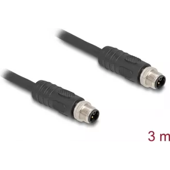 DeLOCK anduri/täiturmehhanismi kaabel 3 m RST M12 Must 80516