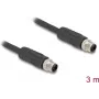 DeLOCK anduri/täiturmehhanismi kaabel 3 m RST M12 Must 80516