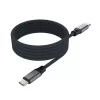 USB-C–USB-C magnetiline punutud kaabel FIXED FIXDBM-CC12-GR, USB 2.0, 1,2 m, hall