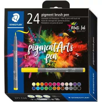Pintselpliiats Staedtler Pigment Arts 24 mitmevärviline