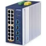 Hallatav Etherneti lüliti PLANET Industrial L2+ 16-port 10/100/1000T PoE 4-port 10G SFP+