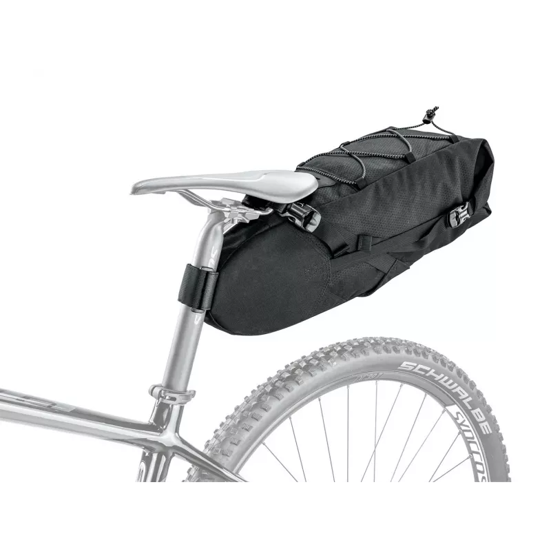 Saduli-kott TOPEAK BackLoader 10 L — saduli külge kinnitatav jalgrattakott, Nailon ja polüetüleen, 600×200×180 mm