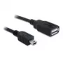 USB-kaabel DeLOCK 82905 USB 2.0 0,5 m USB A Mini-USB B Must