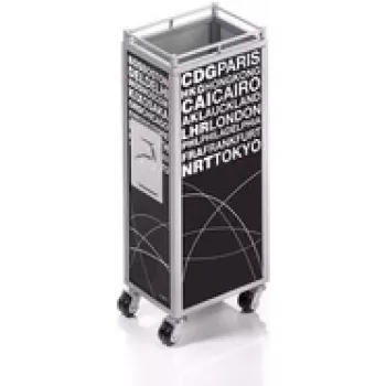 TROIKA MINI TROLLEY pliiatsi/pliiatsite hoidja Metall Must Valge