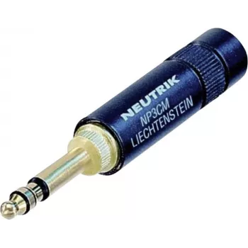 Neutrik NP3CM-B,STEREO ühenduvustarvik must