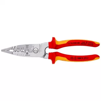 Kaablieemaldaja Knipex 13 76 200 ME 6 mm eemaldusvõimega Punane Roostevaba teras Kollane