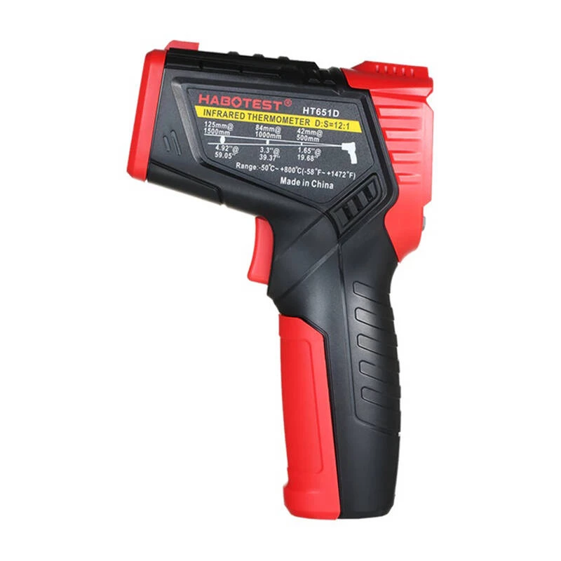 Digitaalne laserpüromeeter Habotest HT651D — kontaktivaba infrapuna temperatuurimõõtja