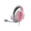 Peakomplekt Razer Mustshark V2 X juhtmega binauraalne mänguripeakomplekt, 3,5 mm, virtuaalne 7.1, 32 Ω, poroloonist kõrvapadjad, roosa