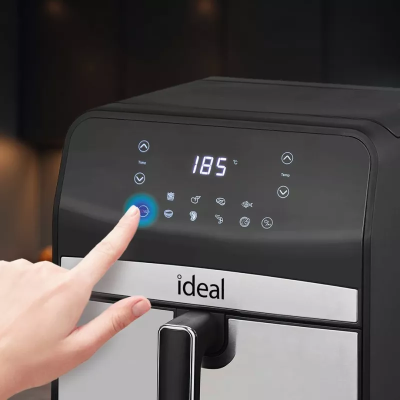 Kuumaõhufritüür Eldom IK1501 — 6,5 L, 1800 W, puutetundlik LED-ekraan, reguleeritav termostaat, eemaldatav nõudepesumasinas pestav kauss