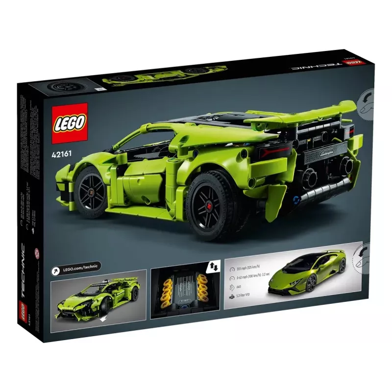LEGO Technic konstruktsioonimudeli komplekt Lamborghini Huracán Tecnica mõõtkavas 1:10, 806 osa, vanus 9+