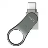 USB-mälupulk Silicon Power C80 128 GB USB 3.2 Gen 1 (Type-A / USB-C) titaan