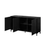 MARMO 3D kummut 150x45x80.5 cm matt must/marble must