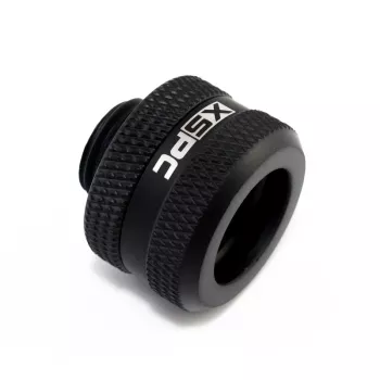 XSPC Connector G1/4 to 14mm Hardtube, must matt - 8 tk