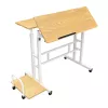 Macleani mobiilne sülearvutilaud, valge, 80x60cm, maks 50kg, reg. kõrgus 67-115cm, MC-124 W