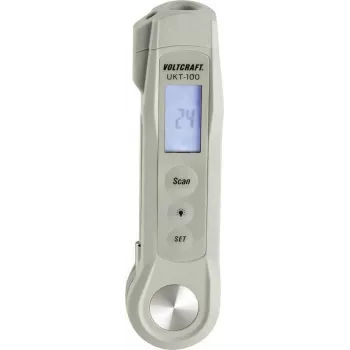 VOLTCRAFT pistettermomeeter UKT-100 Mõõtevahemik temperatuur -40 kuni 280 °C LED-taskulamp, kontaktivaba IR mõõtmine (UKT-100)