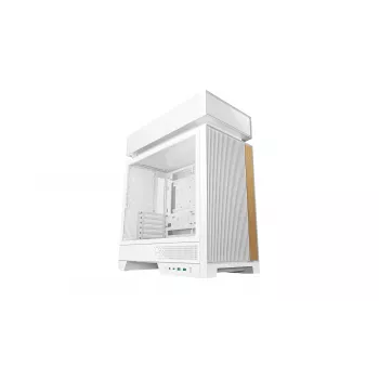 Arvutikorpus DeepCool CL660 WH valge — ATX/Micro-ATX/Mini-ITX, karastatud klaas, toetab ATX/PS2/SFX/SFX‑L toiteplokke