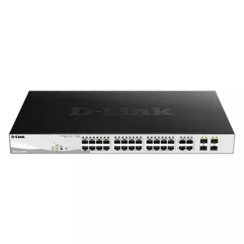 D-Link DGS-1210-28MP/E võrgulüliti Hallatav L2 Gigabit Ethernet (10/100/1000) Power over Ethernet (PoE) 1U Must, Hall