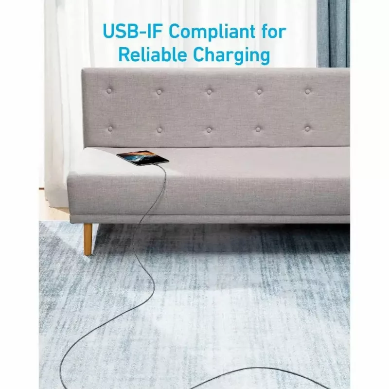 USB-kaabel Anker 322 1,8 m USB-C kiirlaadimine ja andmeedastus