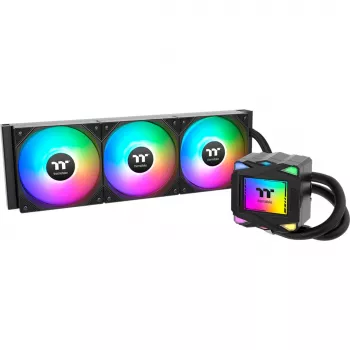 Vedelikjahutuse komplekt THERMALTAKE LA360 ARGB, 120 mm ventilaatorid, 360 W TDP, must