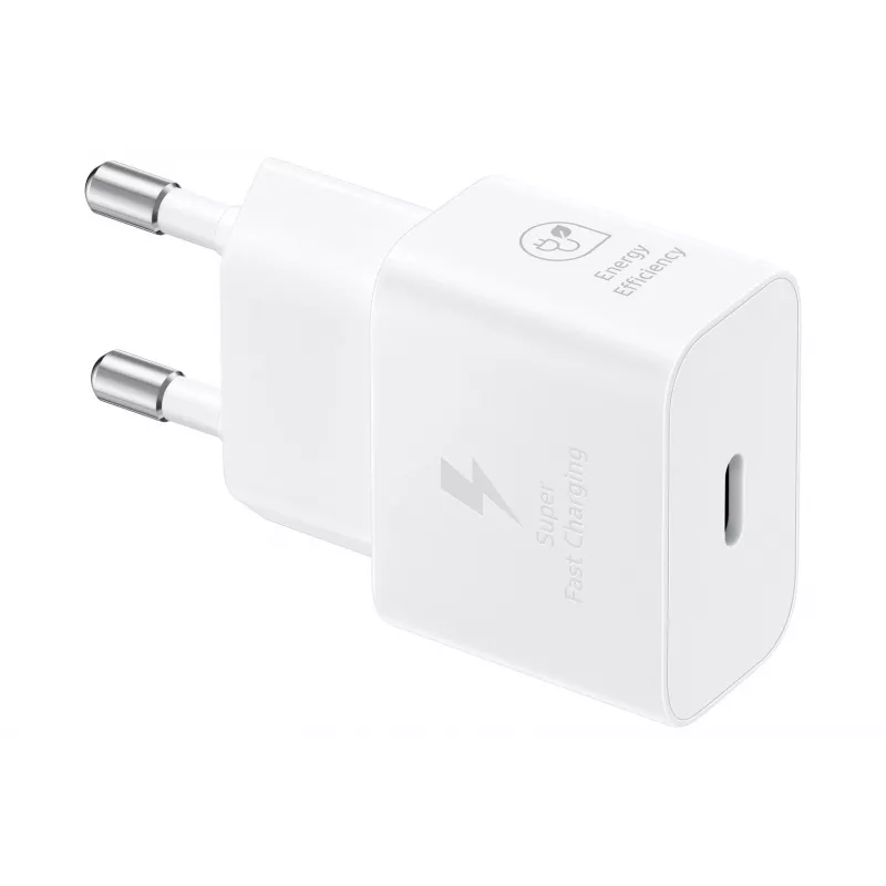 AC USB kiirlaadija Samsung EP-T2510 25W valge, USB-C, PPS, ülikiire laadimine
