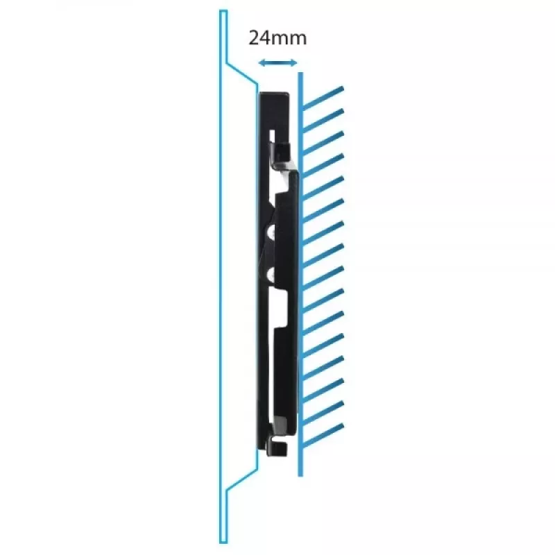 Seinakinnitus telerile ESPERANZA ERW010 14 tolli kuni 50 tolli (35,6–127 cm), kalle 15°, VESA 75x75–200x200, maksimaalne koormus 25 kg, must