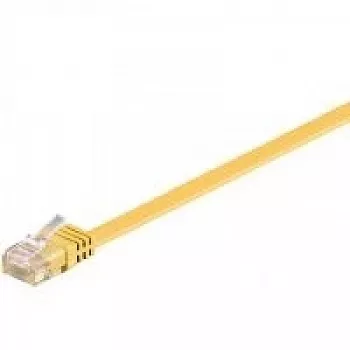 Wentronic RJ-45 CAT6 2m paigakaabel, isane/isane, U/UTP, kollane (96414)