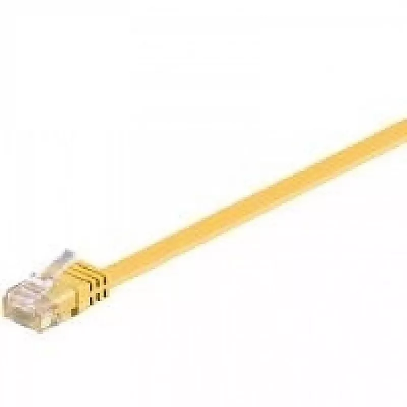 Wentronic RJ-45 CAT6 2m paigakaabel, isane/isane, U/UTP, kollane (96414)
