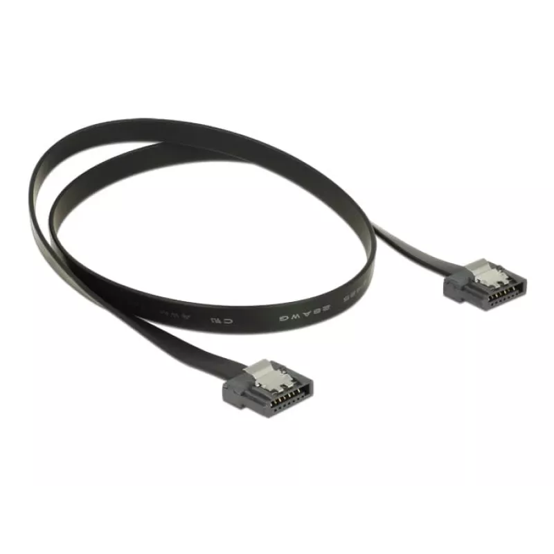 SATA-kaabel DeLOCK 83841 0.5m SATA III 7-kontaktiline must
