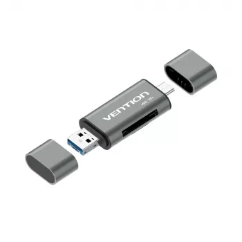 Vention USB3.0 multifunktsionaalne kaardilugeja hall metallist tüüp