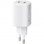 Laadija Xiaomi Nano Turbo 45W valge — 2× USB‑C vahelduvvoolu sise- nutitelefonile ja tahvelarvutile