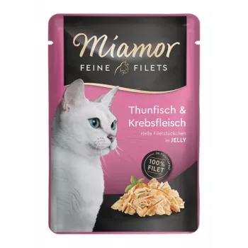 Märg kassitoit Miamor MIAMOR Feine Filets 100 g kotike — Tuunikala, täiskasvanud kassid, ülekaalulisuse kalduvus