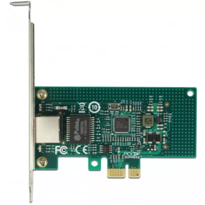 DeLock PCI Express kaart > 1 x Gigabit LAN - võrguadapter - PCIe 2.1 madalprofiil - Gigabit Ethernet