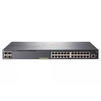 HPE - Aruba Series - Switch - 2540 24G PoE+ 4SFP+ - Hallatav - 24 x 10/100/1000 (PoE+) + 4 x 10 Gigabit Ethernet / 1 Gigabit Ethernet SFP+ - Lauaarvutile, raami paigaldatav, seinale kinnitatav