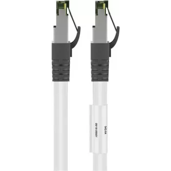 Goobay CAT 8.1 paigalduskaabel, S/FTP (PiMF), valge, 15 m - LSZH halogeenivaba, vask AWG 24 (55130)