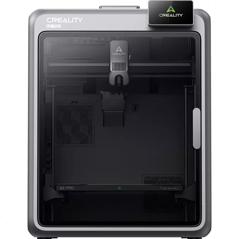 3D-printer Creality K2 Pro — ehitusmaht 300×300×400 mm, kahekordne Z-telg