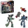 Ehituskomplekt LEGO Marvel Super Heroes Iron Man War Machine komplekt 76320, 204 tk, 2 minifiguuri, 100 mm kõrgus