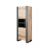 WOOD Raamaturiiul 65x40x170,5 wotani tamm + antratsiit