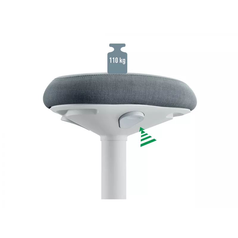 Kontoritool Leitz 65440085 Polsterdatud iste Hall Plastikraam