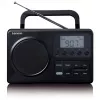 Kaasaskantav raadio Lenco MPR-035BK — FM/AM, võrgu- ja akutoide, 2,5-tolline LCD, 20 FM jaama salvestust, 3,5 mm väljund