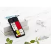 Nutitelefoni ümbris iKins iPhone 11 Pro Mondrian must — kaitseümbris, kõva kest, täpsed väljalõiked