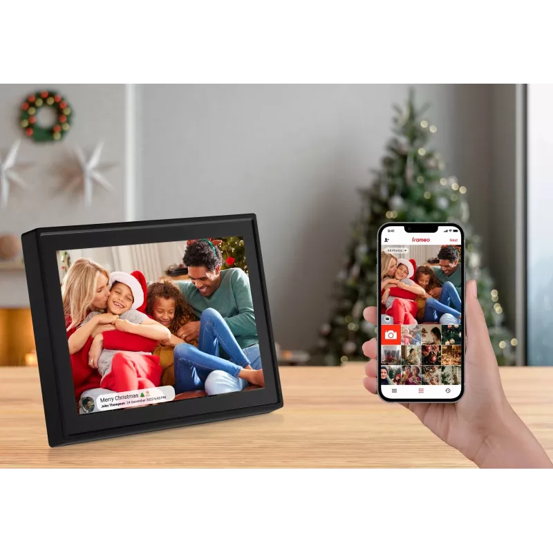Digitaalne pildiraam SENCOR SDF1092B 10,1-tolline puuteekraaniga IPS 1280×800 Wi‑Fi 4,6 GB MicroSD seinale kinnitatav