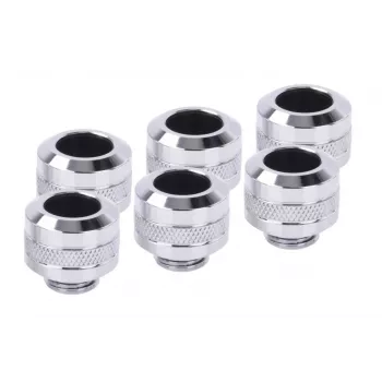 Liitmike komplekt Alphacool 17474 — messingist kroomitud liitmikud, Ø 22 mm, kõrgus 20 mm