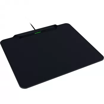 Razer | Juhtmevaba laadimisega mänguhiirematt ja pukk, kõva versioon | HyperFlux V2 juhtmevaba laadimissüsteem | Mänguhiirematt | 360 x 311 mm | Must