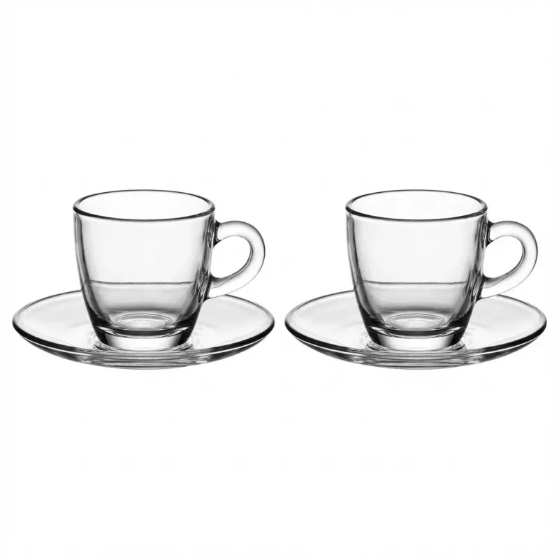 BIALETTI Moka-Tassen Set Glass ISTITUZIONALE 2 tassi