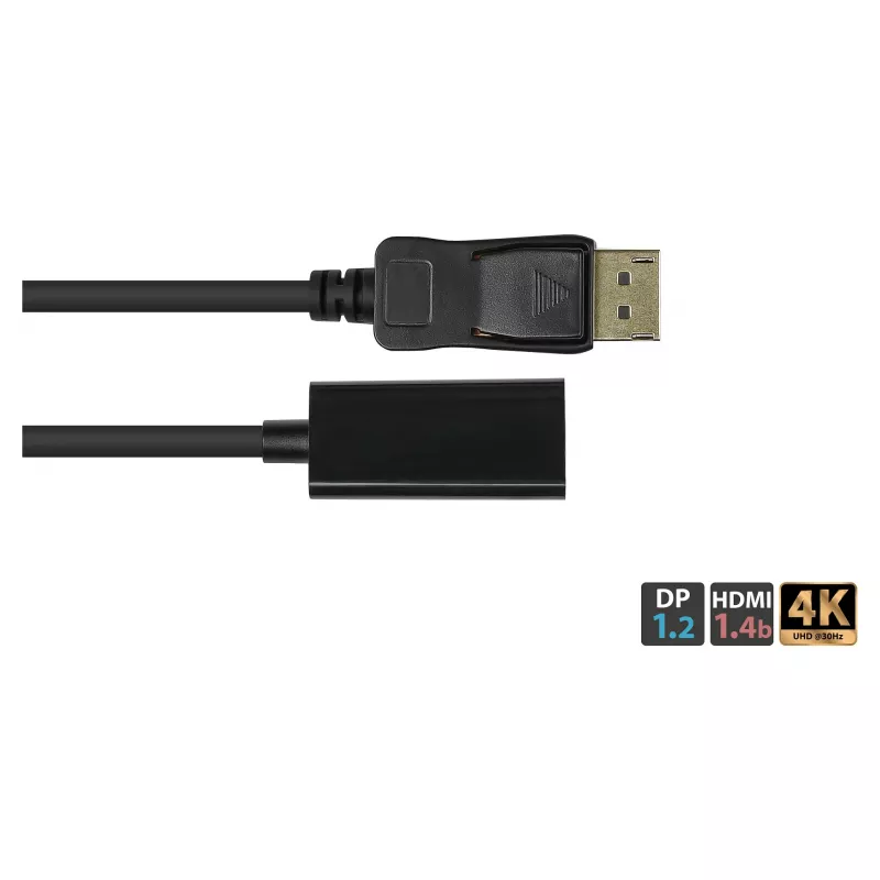 Good Connections Adapter DisplayPort 1.2 St an HDMI 1.4b Bu 4K @30Hz ca. 20cm