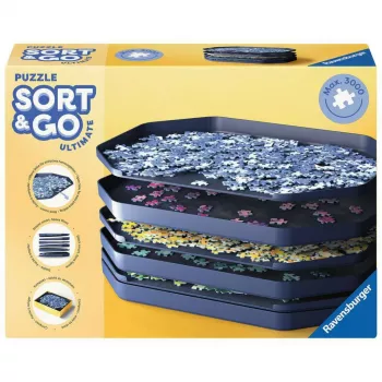 Pusletarvikute hoidikud Ravensburger Sort & Go Ultimate 12.001.676 — sorteerimisalused ja -kandikud pusledele