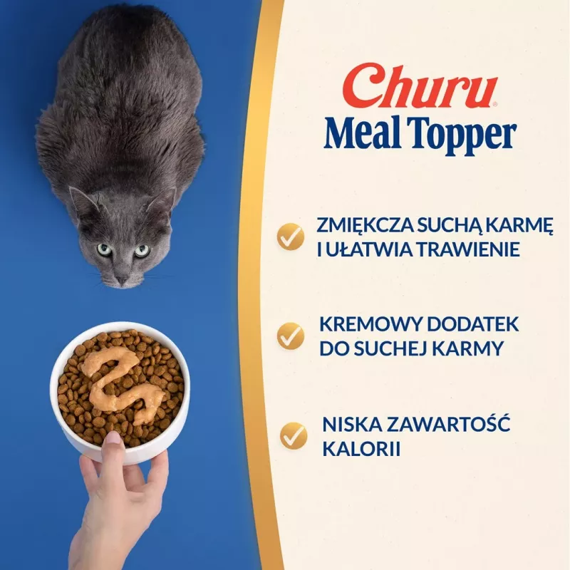 Märg kassimaius kotike INABA Churu Meal Topper Tuunikarp kammkarbiga 4 x 14 g