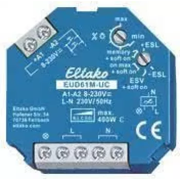 ELTAKO Uni.-Dimmer-lüliti 500W EUD61MUC Multifunktsioon Karp Paigaldus 8-230V EUD61MUC (61100903)