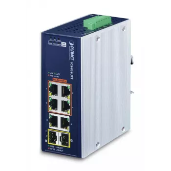 Haldamata lüliti PLANET IP30 Industrial 4-Port