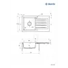 1-BOWL GRANITE SINK WITH DRAINER DEANTE Must ZORBA